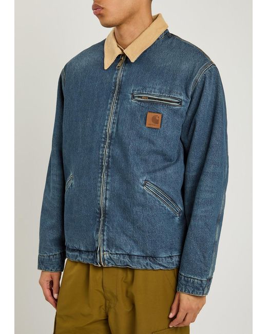 Carhartt Blue Clapton Denim Jacket for men
