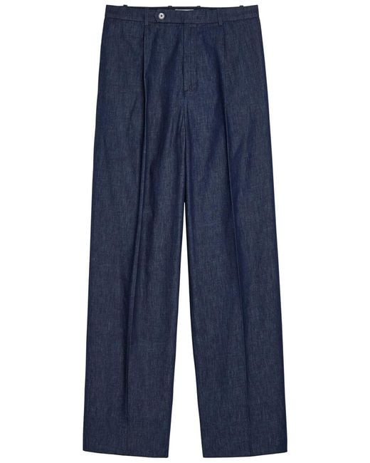 Jil Sander Blue Straight-Leg Denim Trousers for men