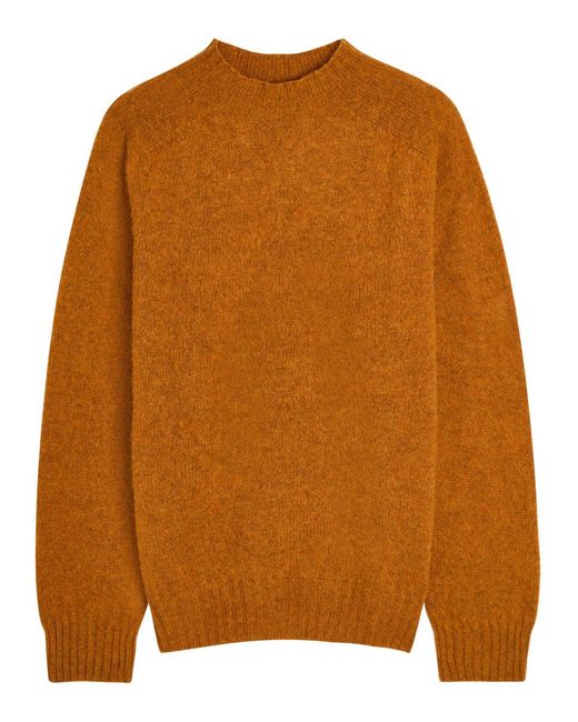YMC Brown Montland Wool Jumper for men