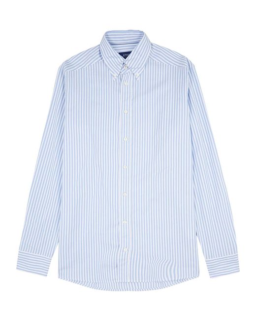 Eton of Sweden Blue Piqué Cotton Oxford Shirt for men