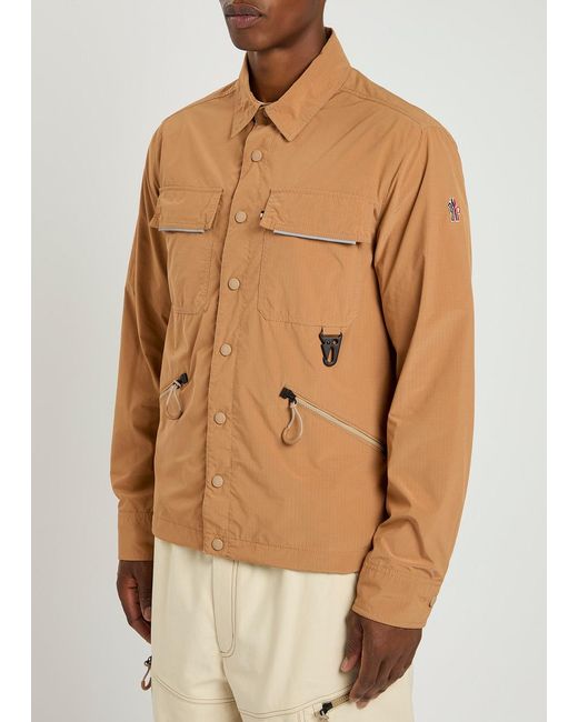 Moncler Brown Zennor Day-Namic Shell Overshirt Jacket for men