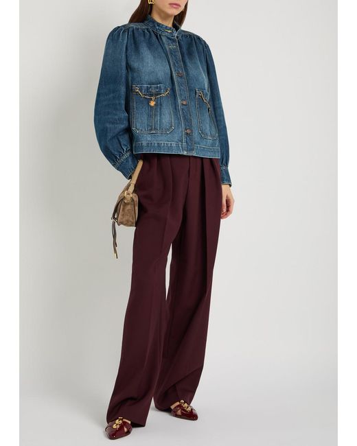 Chloé Blue Capsule Embellished Jacket