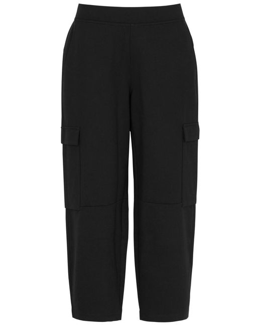 Eileen Fisher Black Stretch-jersey Cargo Trousers