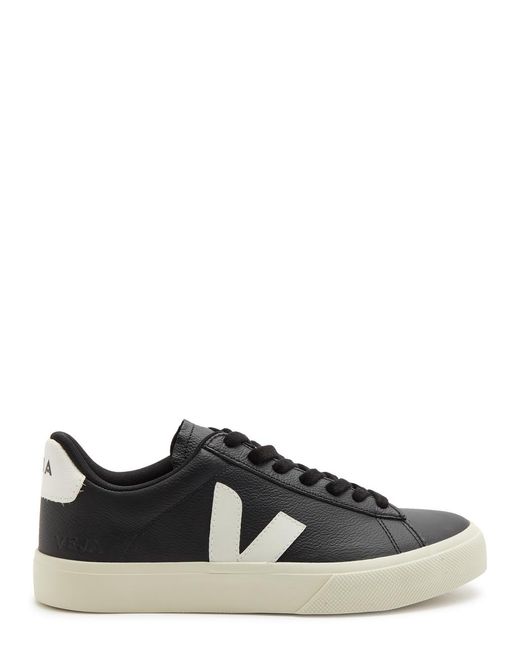 Veja Black Campo Leather Sneakers