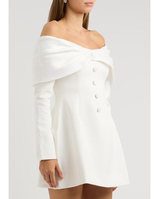 Odd Muse White The Ultimate Muse Bow Mini Dress