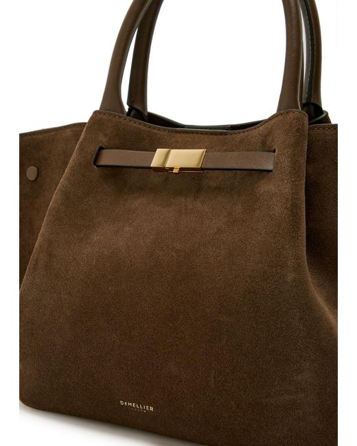 DeMellier London Brown The Midi New York Suede Tote Bag