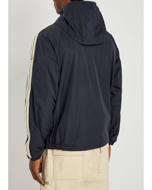 Moncler Blue Olan Hooded Shell Jacket for men