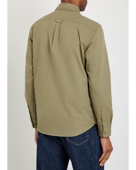 Belstaff Green Scale Cotton Shirt for men