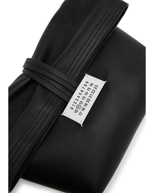 Maison Margiela Black Paper Leather Clutch