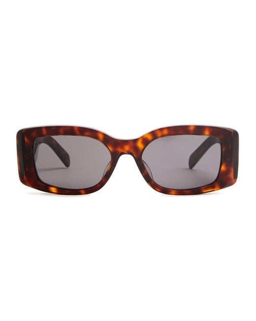 Céline Brown Rectangle-frame Sunglasses