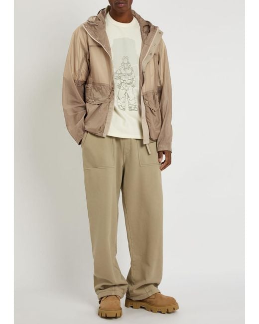 C P Company Brown Skye Panelled Shell Jacket for men