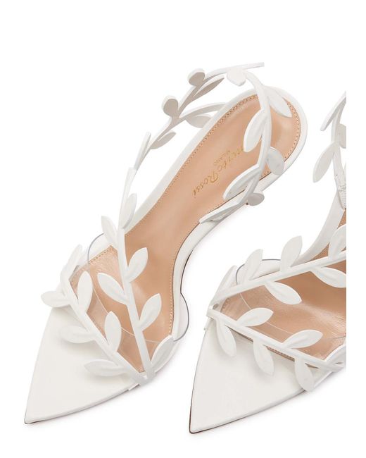 Gianvito Rossi White Flavia 105 Embellished Sandals