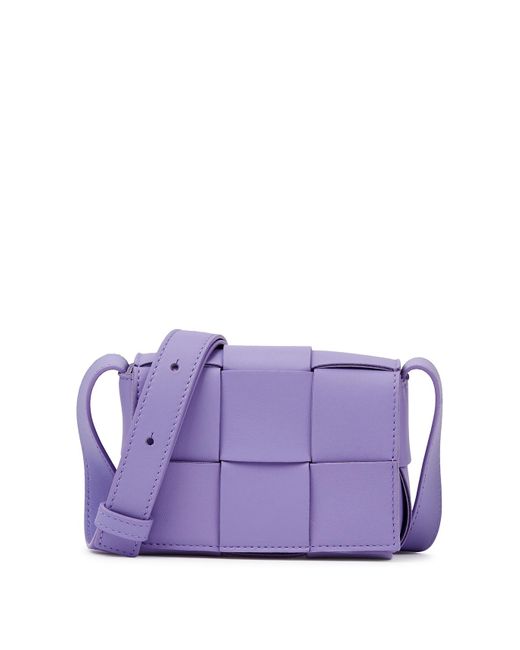 Bottega Veneta Purple Candy Cassette Intrecciato Cross-Body Bag, Bag