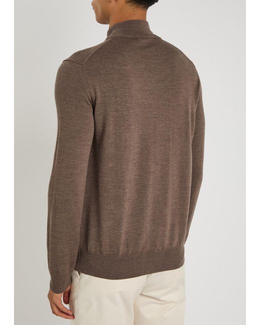 Aurélien Brown Wool Jumper for men