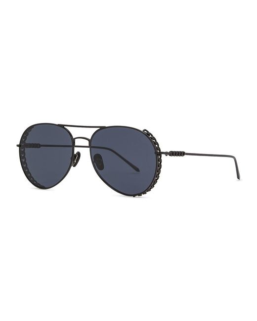 For Art's Sake Blue Links Aviator-style Sunglasses