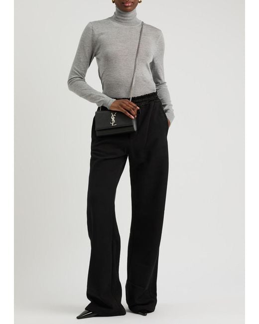 Saint Laurent Gray Cassandre Wool Sweater