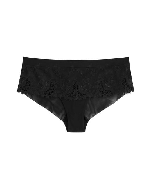 Simone Perele Black Wish Tulle Briefs