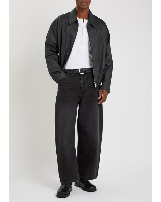 Studio Nicholson Black Waxed Cotton Jacket for men