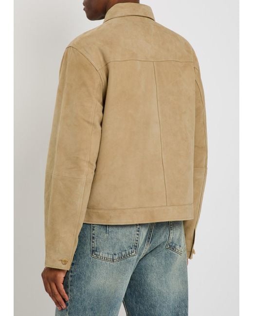 Polo Ralph Lauren Natural Pocket Suede Overshirt for men