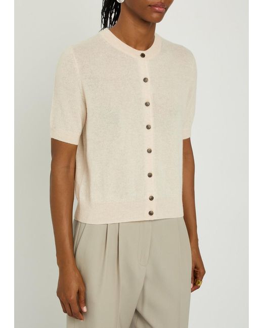 Lisa Yang Natural Marene Cashmere Cardigan