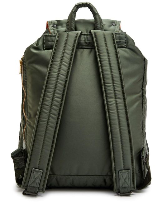 Porter-Yoshida and Co Green Tanker Nylon Backpack for men
