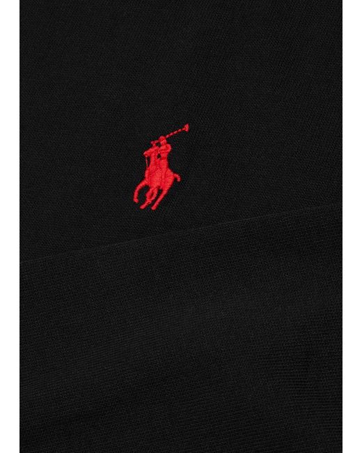 Polo Ralph Lauren Black Logo-embroidered Cotton Top for men