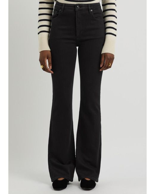 FRAME Black The Reboot Boot-Leg Jeans