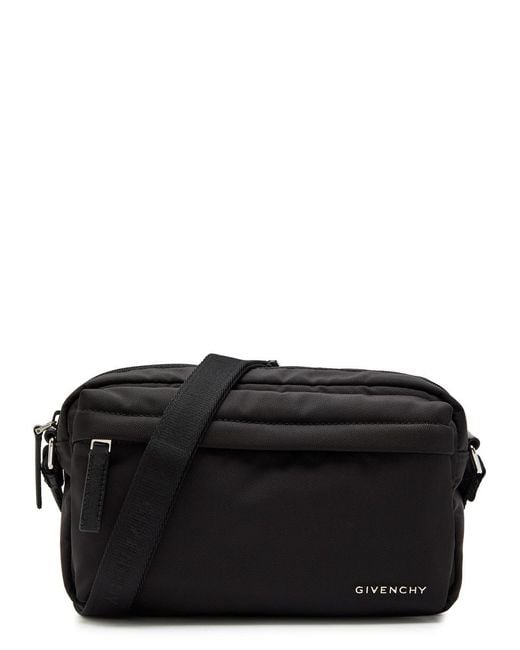Givenchy Black Essential Nylon Cross-Body Camera Bag for men