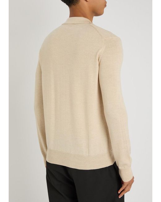 Aurélien Natural Wool Polo Shirt for men