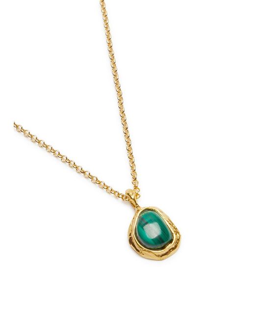 Alighieri Green The Droplet Of The Mountain 24kt Gold-plated Necklace