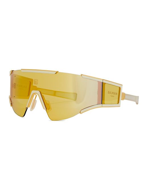balmain shield sunglasses