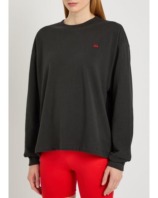 Spense Black Logo-Embroidered Piqué Cotton Racquet T-Shirt