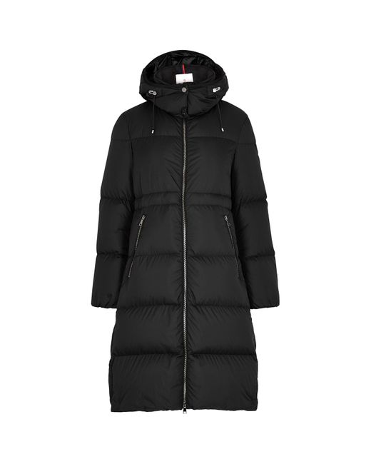 Moncler Black Brouffier Quilted Shell Parka