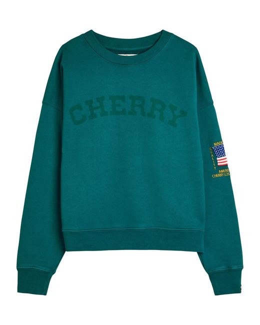 CHERRY LA Green America's Favourite Crew-Neck Cotton Sweatshirt for men