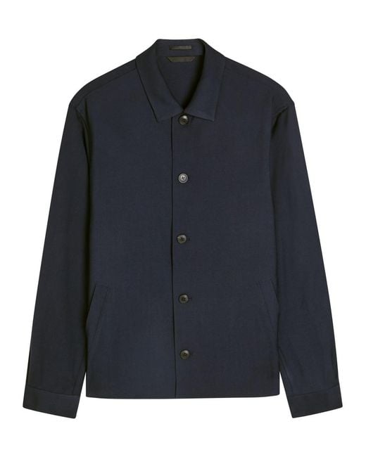 Sunspel Blue Wool Jacket for men