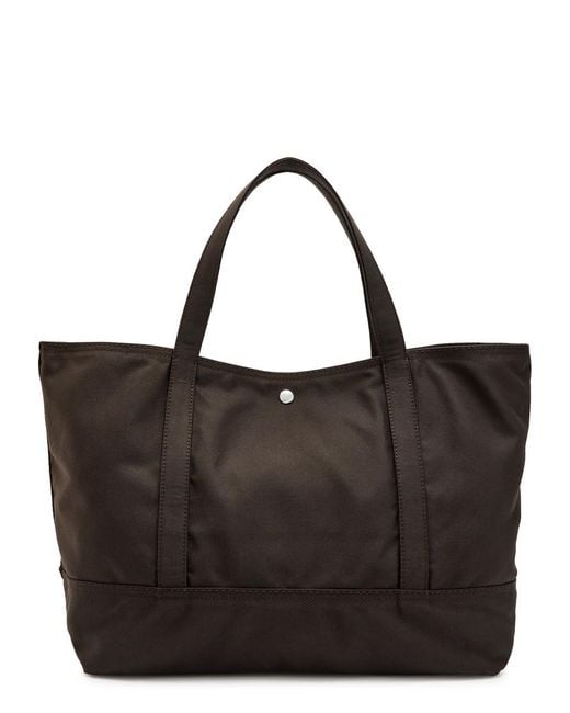 Totême Black Beach Canvas Tote Bag