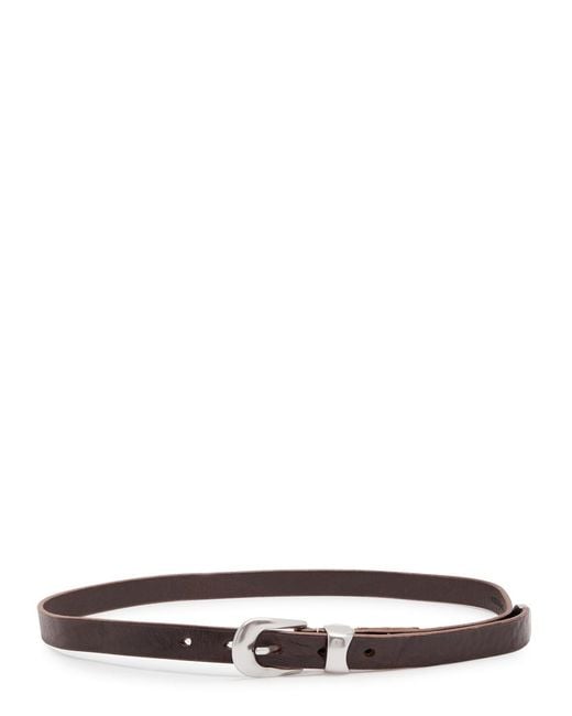 Our Legacy Brown Leather Belt for men