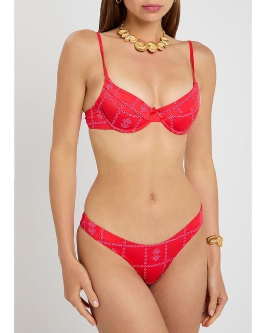 Damson Madder Embroidered Bikini Briefs