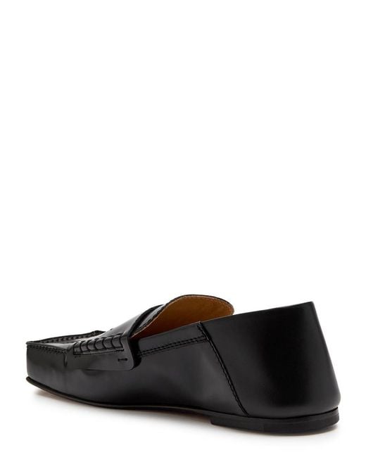 Jacquemus Black Les Carre Patent Leather Loafers