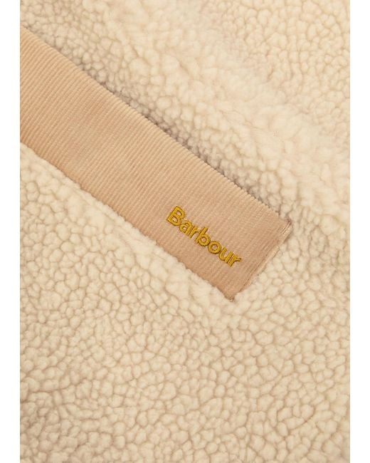 Barbour Natural Dulsie Corduroy-Trim Fleece Gilet