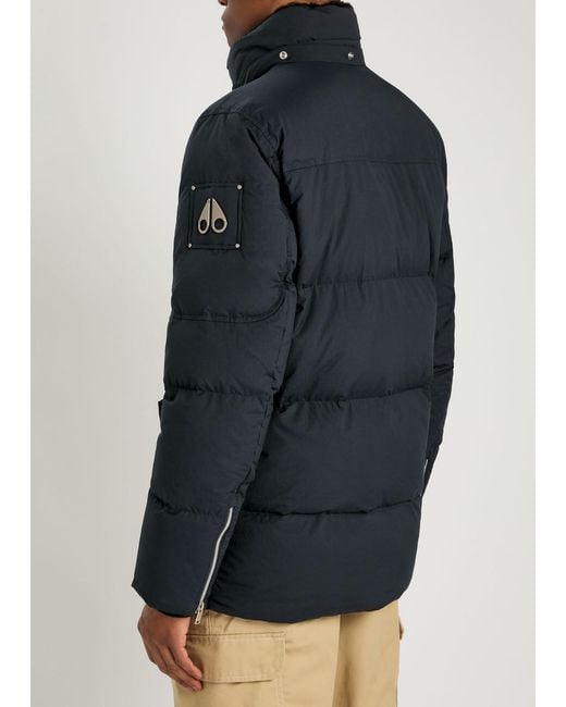 Moose Knuckles Black Everest 3Q Shell Puffer Coat for men