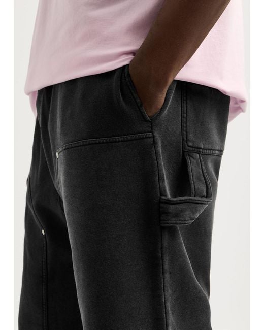 Givenchy Black Carpenter Faded Cotton Shorts for men