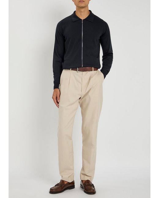 John Smedley Black Alston Wool Overshirt Jacket for men