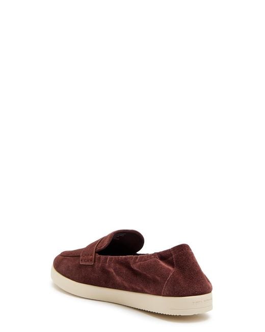 Tory Burch Red Ballet Sport Suede Loafers