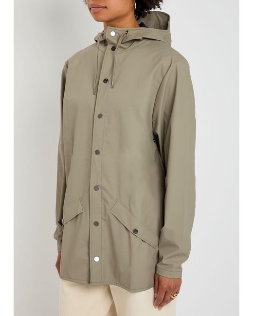 Rains Natural W3 Hooded Waterproof Jacket