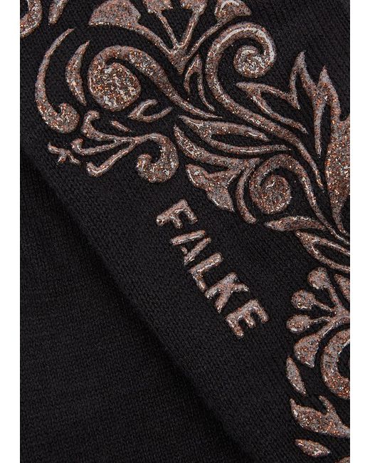 Falke Black Light Cuddle Pads Cotton-Blend Socks