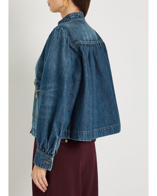 Chloé Blue Capsule Embellished Jacket