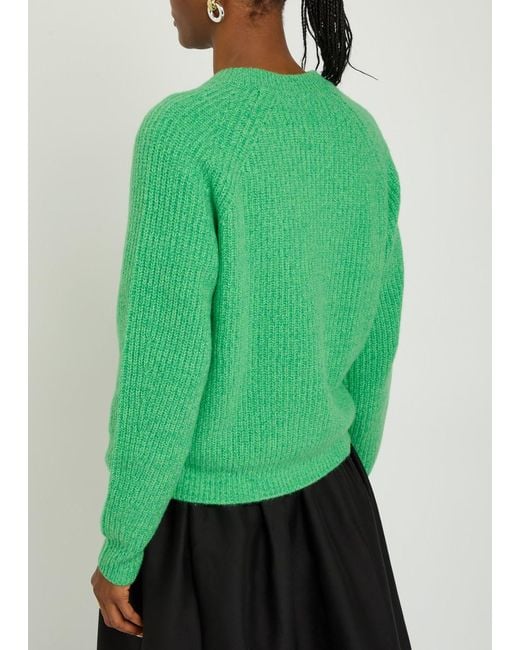 Lisa Yang Green Miki Cashmere Jumper