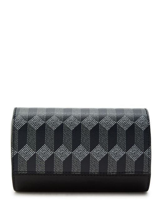 AU DEPART Gray Printed Leather Watch Case for men