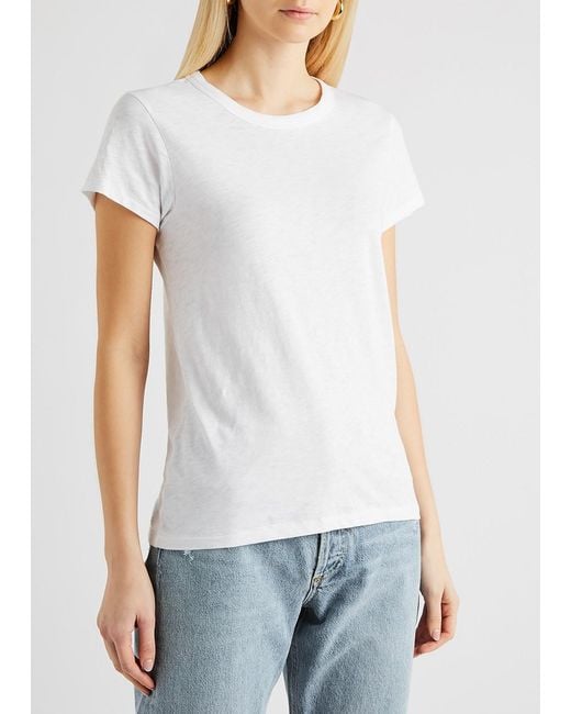 Rag & Bone White The Tee Cotton T-Shirt